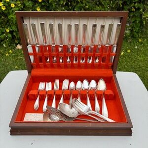 Vintage Lady Doris Princess Silver Plate Flatware Set